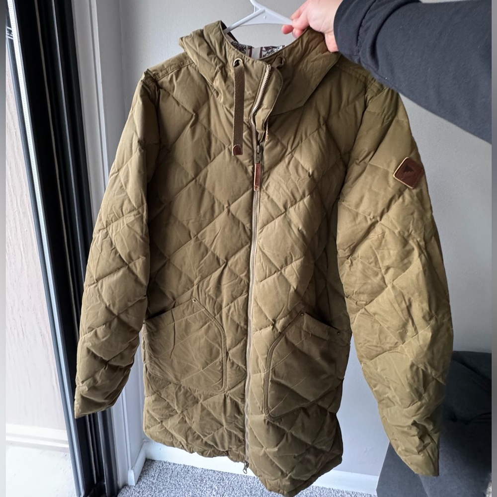 Burton Quilted Olive Green Parka